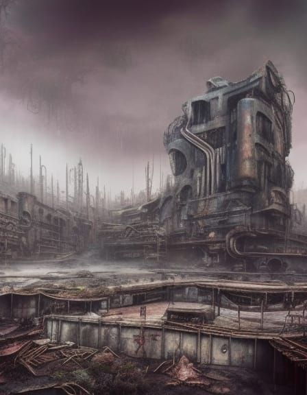 Post-Apocalyptic Disneyland in Hypermodern Retrowave Style