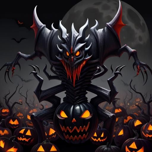 Scream Mask Demon with Fisheye Lens