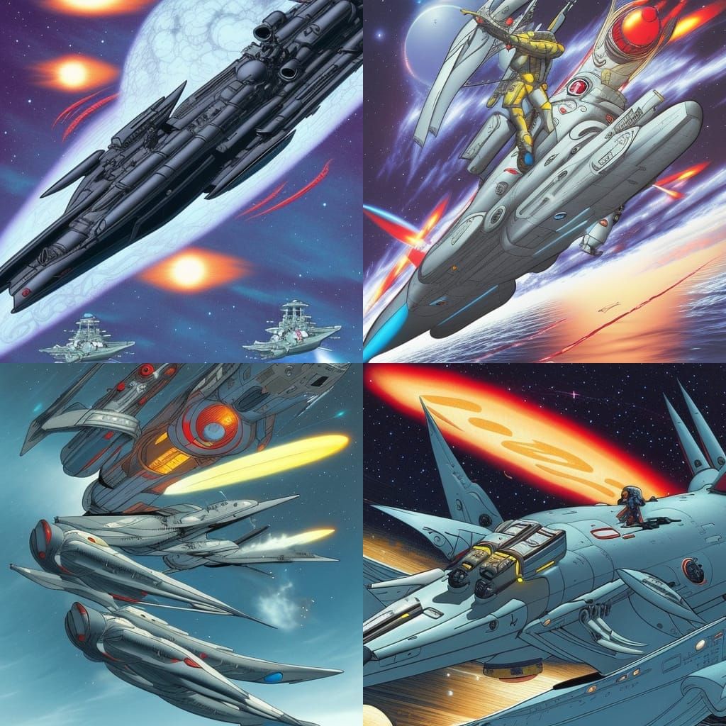Space Battleship Yamato: Comic Book Art