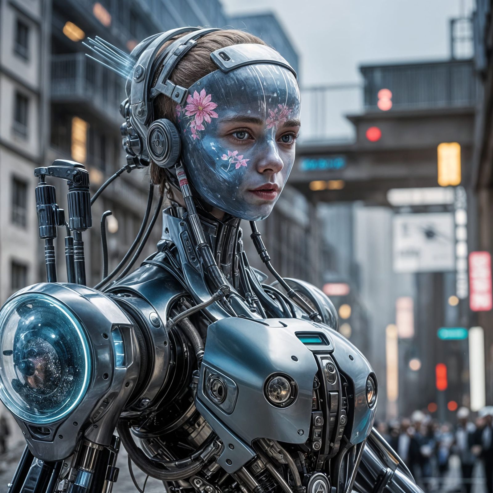 Abstract Image Created by Merging Two Images