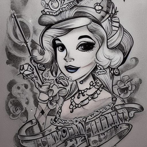 Black and White Princess