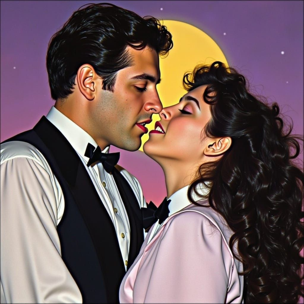 Romantic Kiss as Digital Art