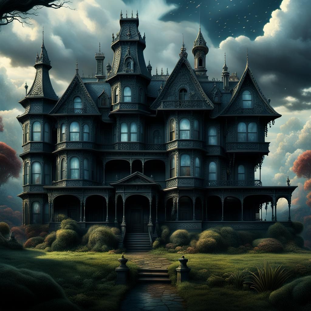 Addams Family House: Epic Digital Matte Painting