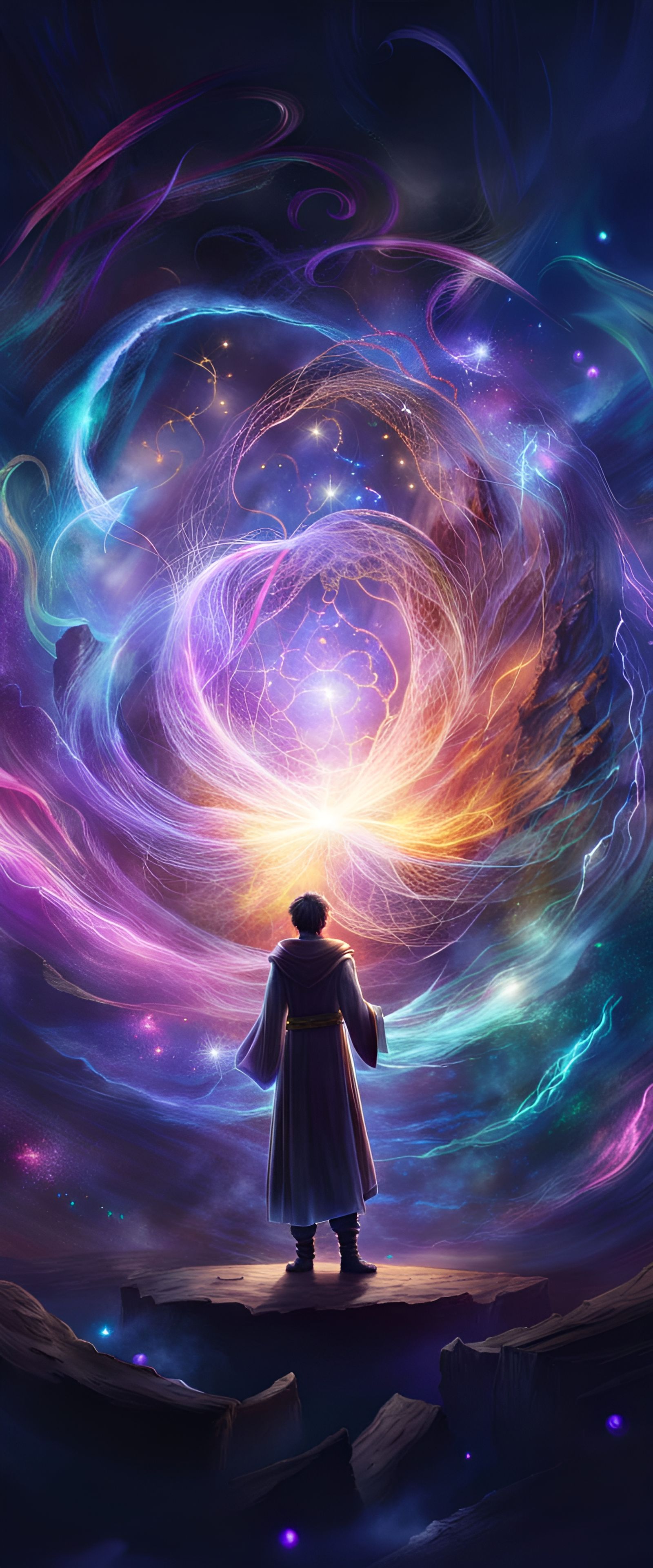 Transcended Mage Creates Cosmic Symphony in Fantasycore