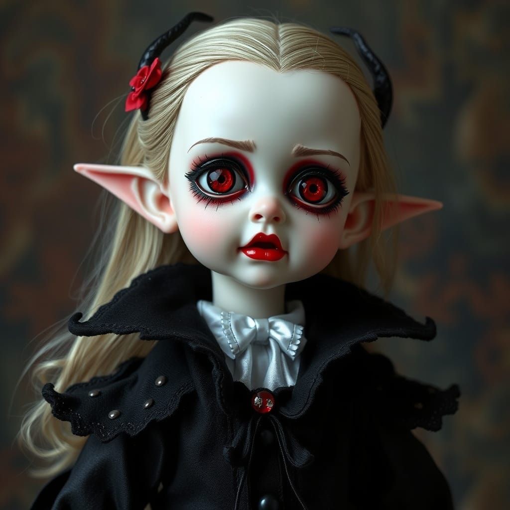 Vampire Porcelain Doll Character Design