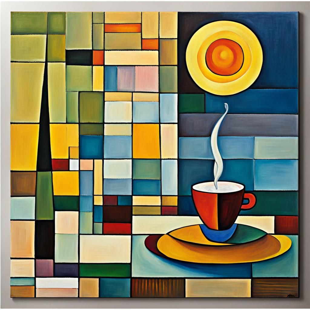 Intense Winter Morning in Vibrant Impasto