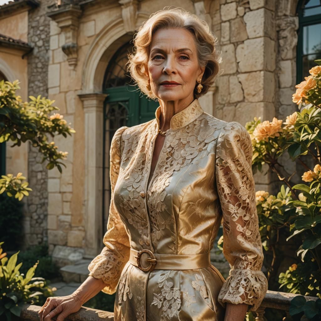 Vintage Glamour in Italian Villa Garden