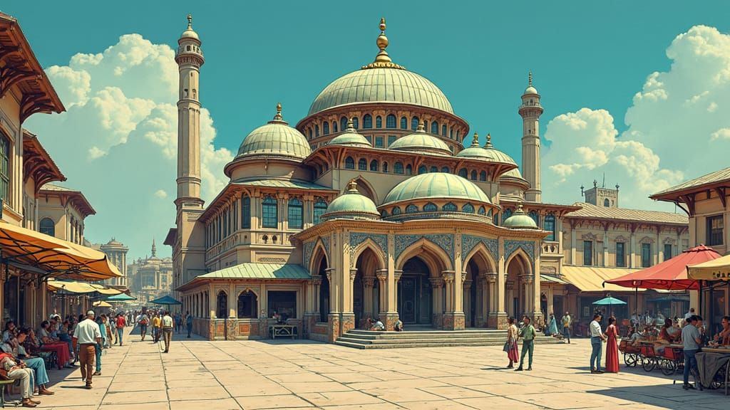 Ottoman Police Station in Moebius Style