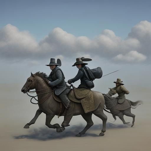 Rabbits Ride South: Surreal Animated Woodcut