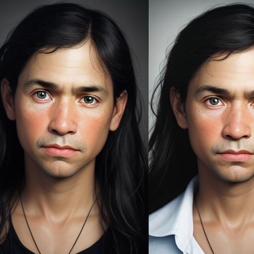 Opposite Bookends: Professional Studio Portrait