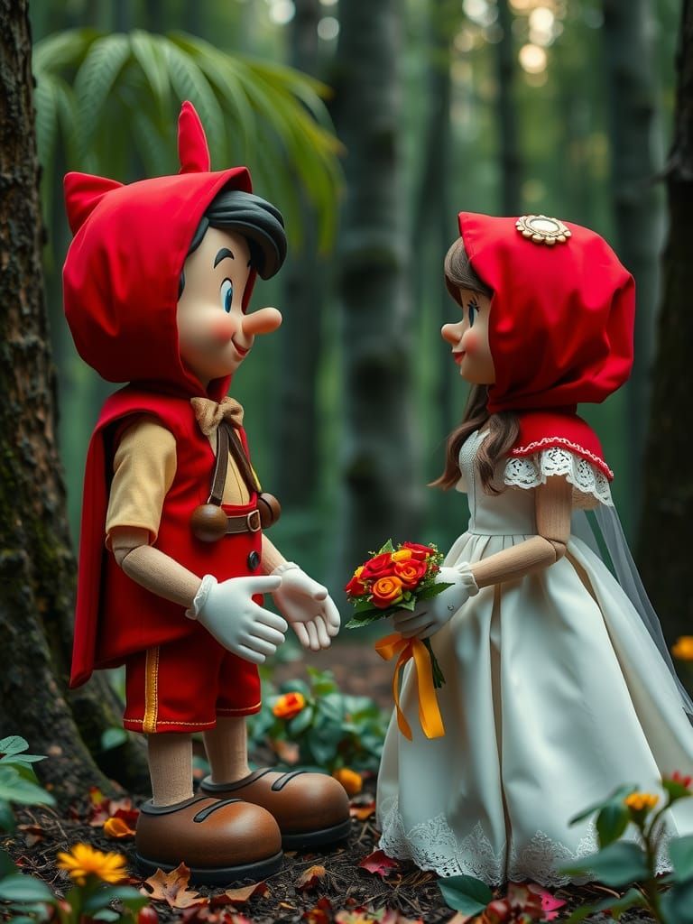Pinocchio and Red Riding Hood's Enchanted Forest Wedding