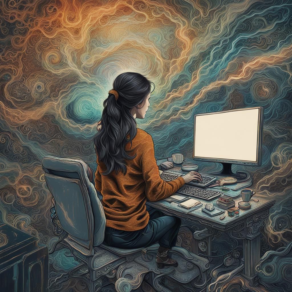 Woman's Imagination Bursts Forth in Crackle Paint Style