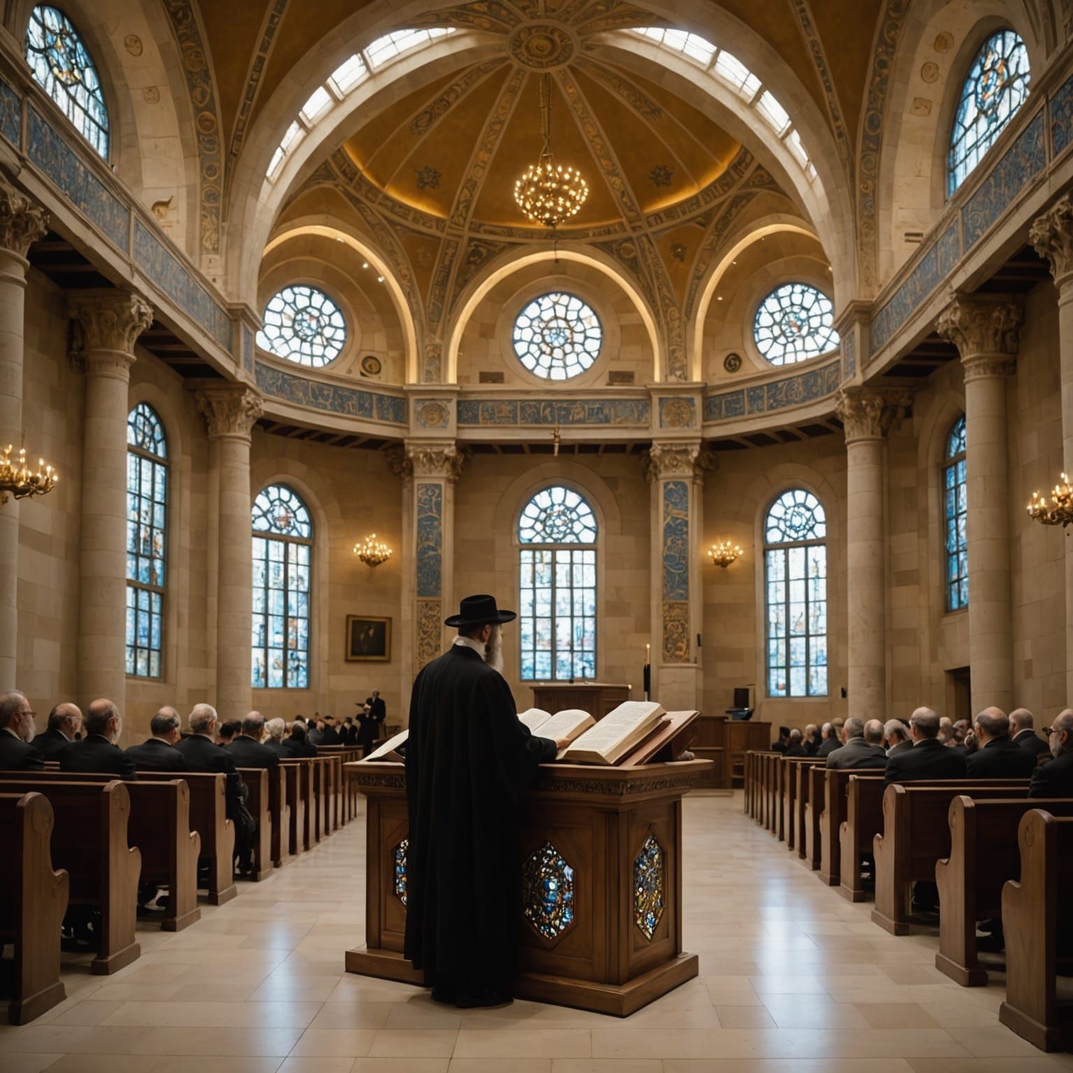 Futuristic Torah Reading in a Synagogue of the Future
