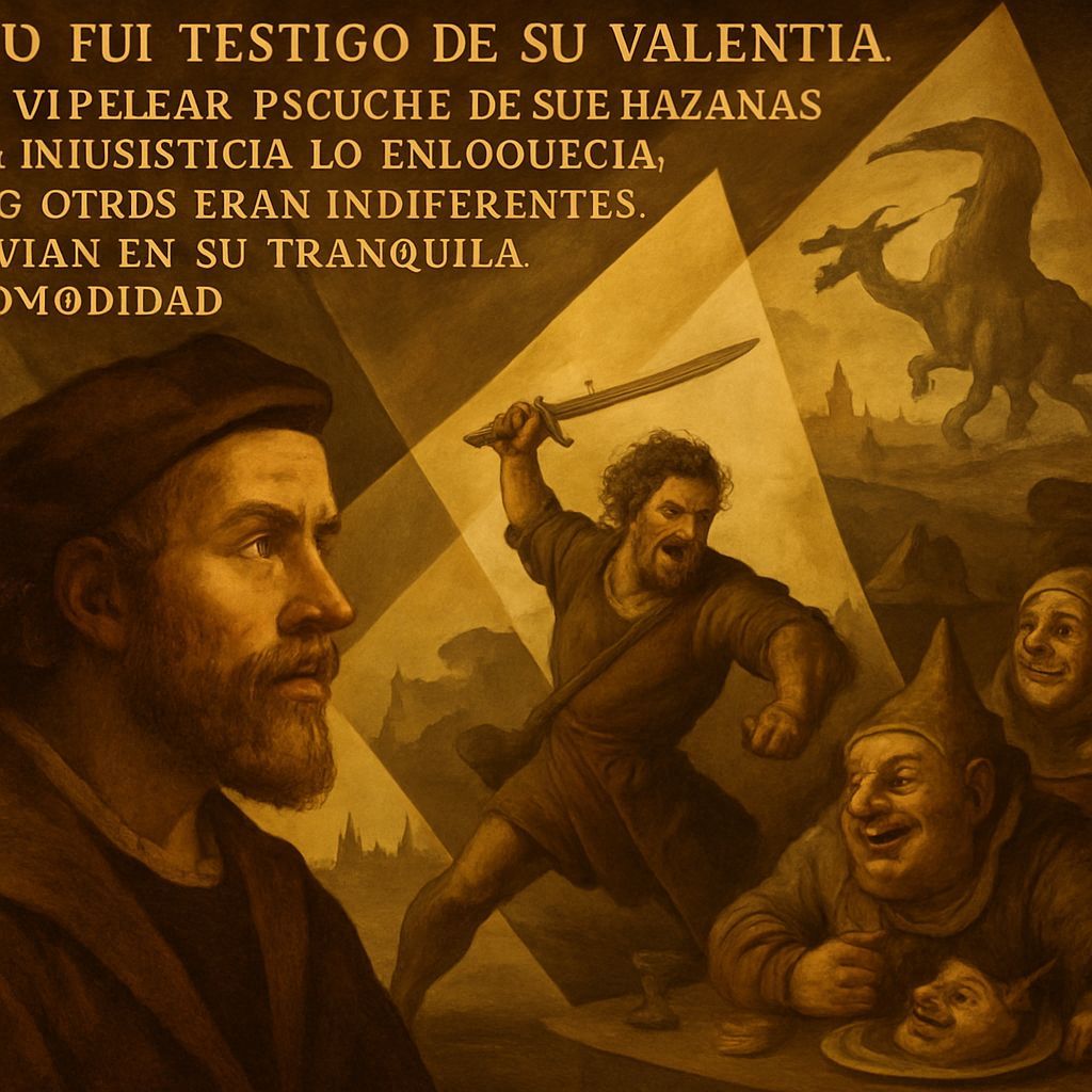 Hero Fights Injustice Amidst Indifference, Golden Triangles