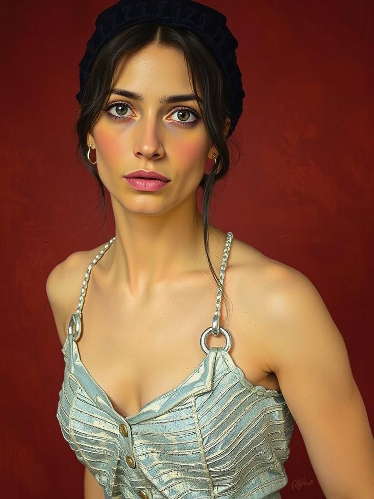 Puritan Portrait in 18th Century Style