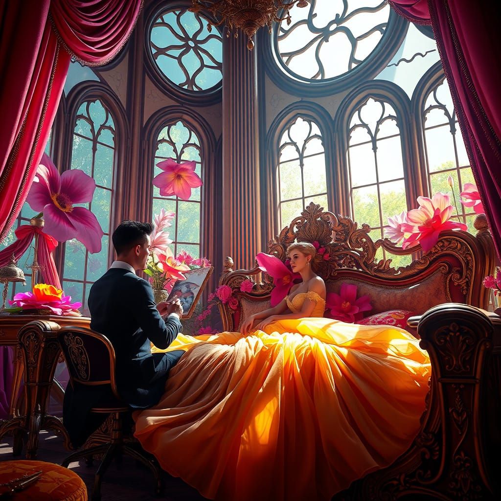 Elegant Woman in Dreamlike 8K Art