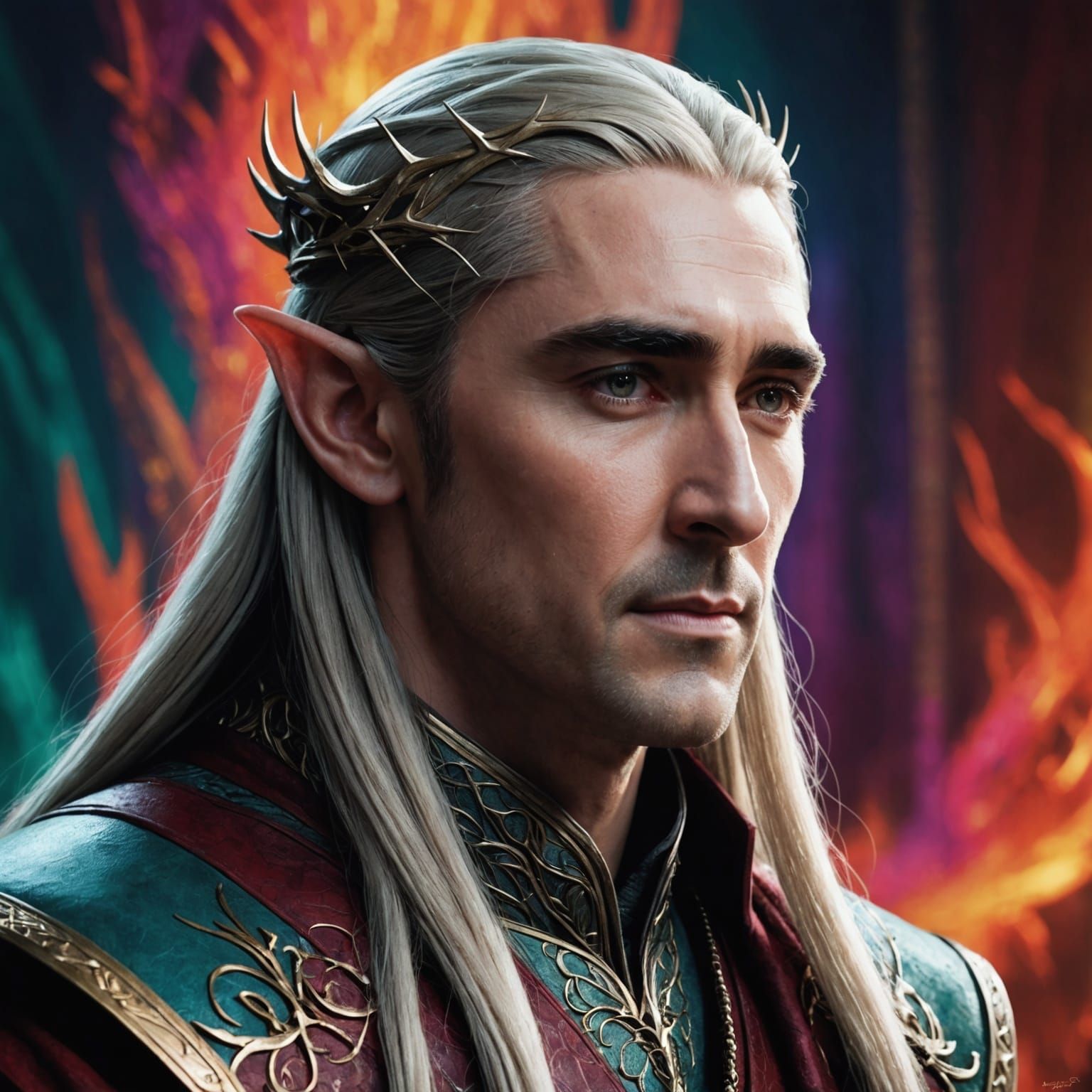 Hyperrealistic Young Man Portrait with Dramatic Lighting