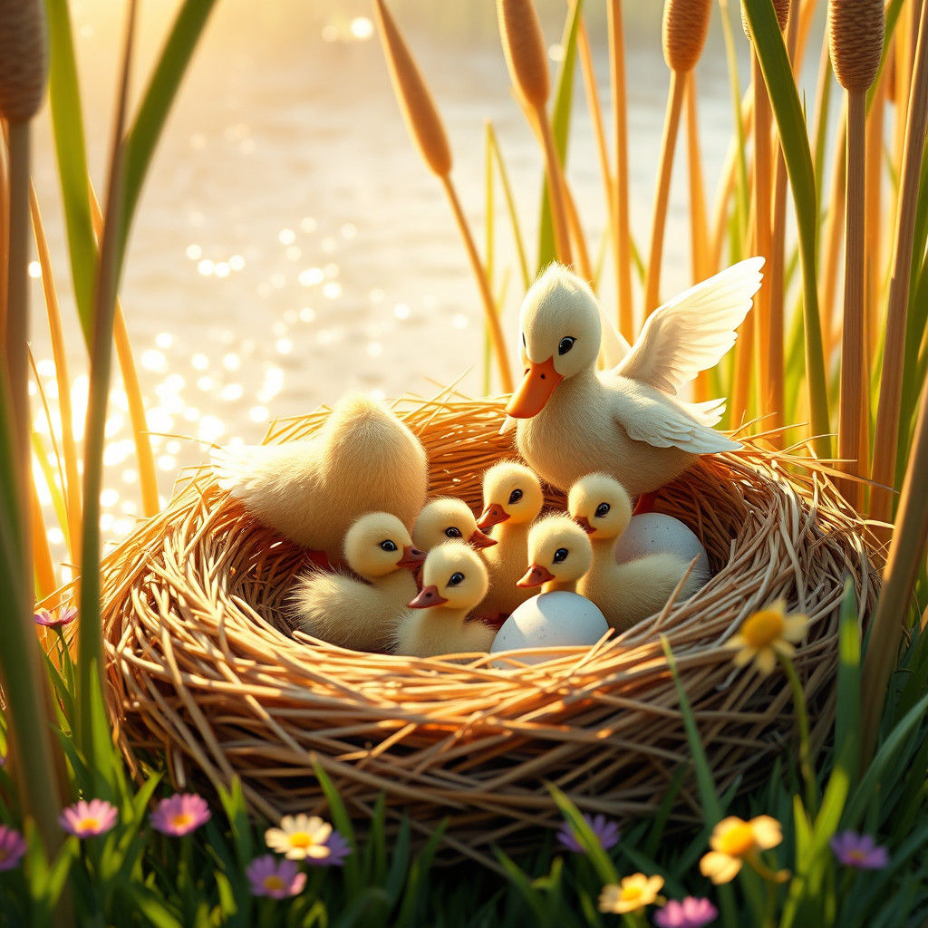 Magical Pixar-Style Duckling Hatch Scene