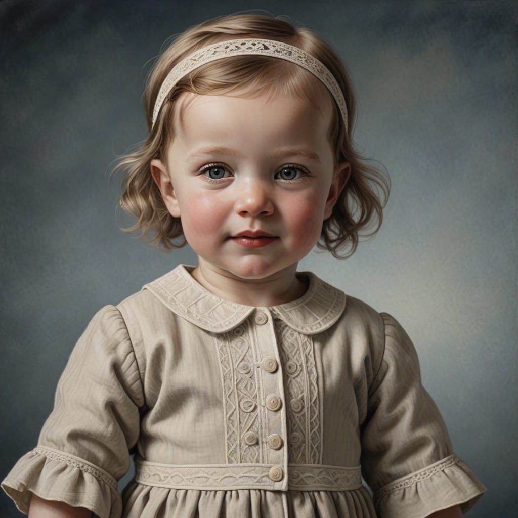 1924 Portrait of Young American Girl