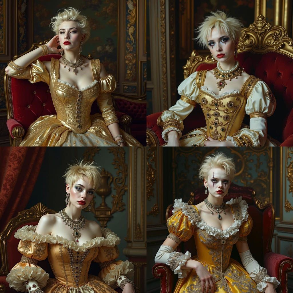 Regal Punk Siren in Velvet Opulence