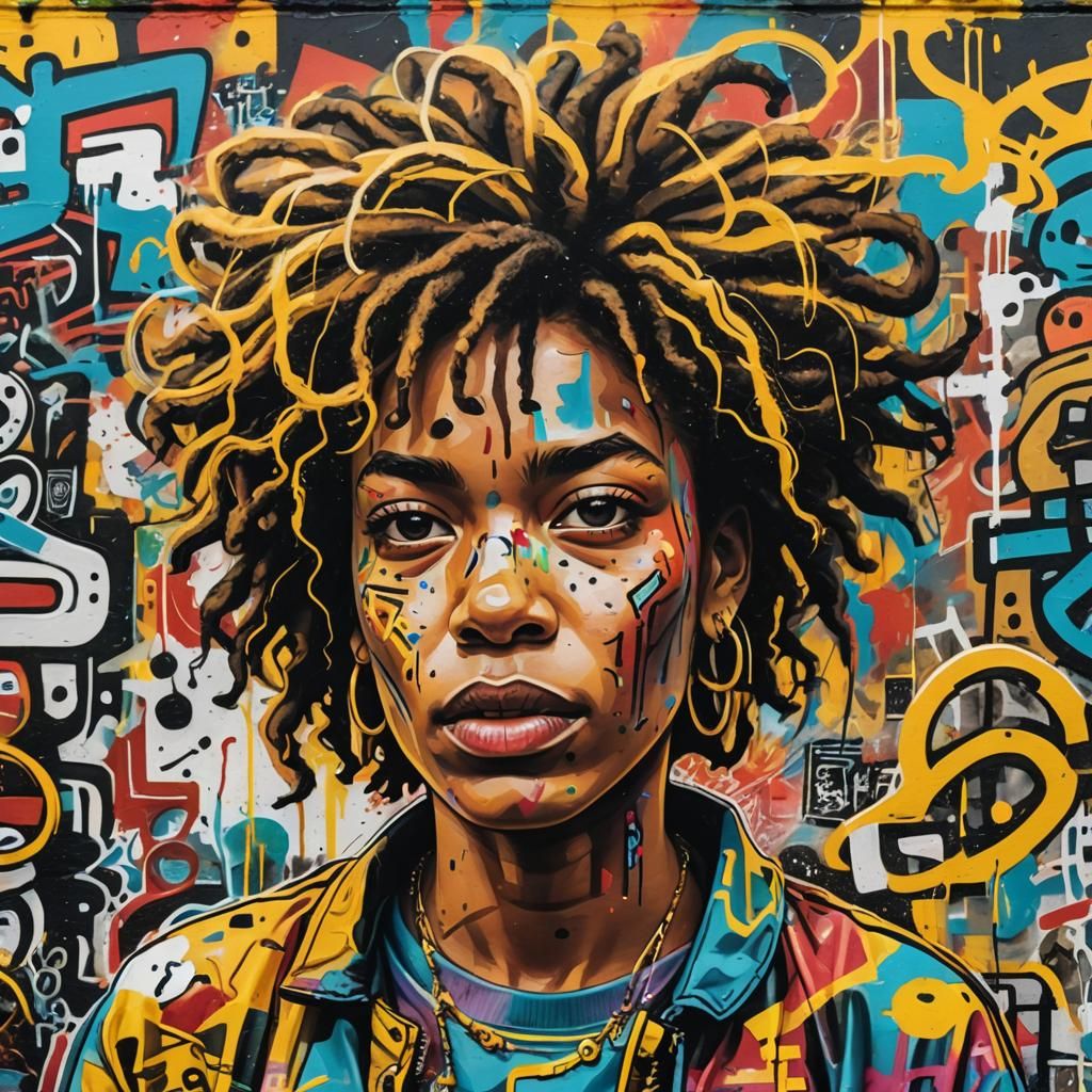 Vibrant Street Art Inspired by Basquiat and Haring