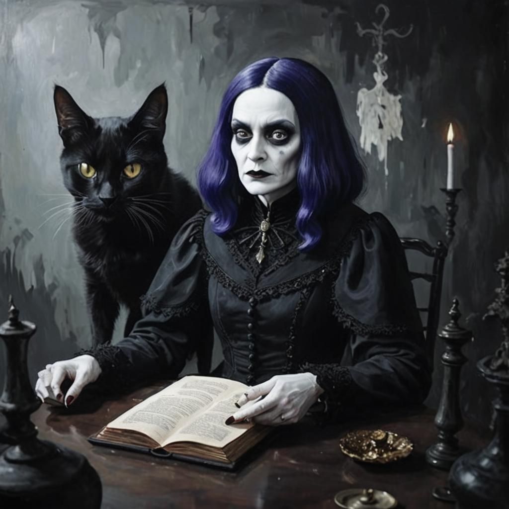 Abstract Portrait of an Addams Family Cousin