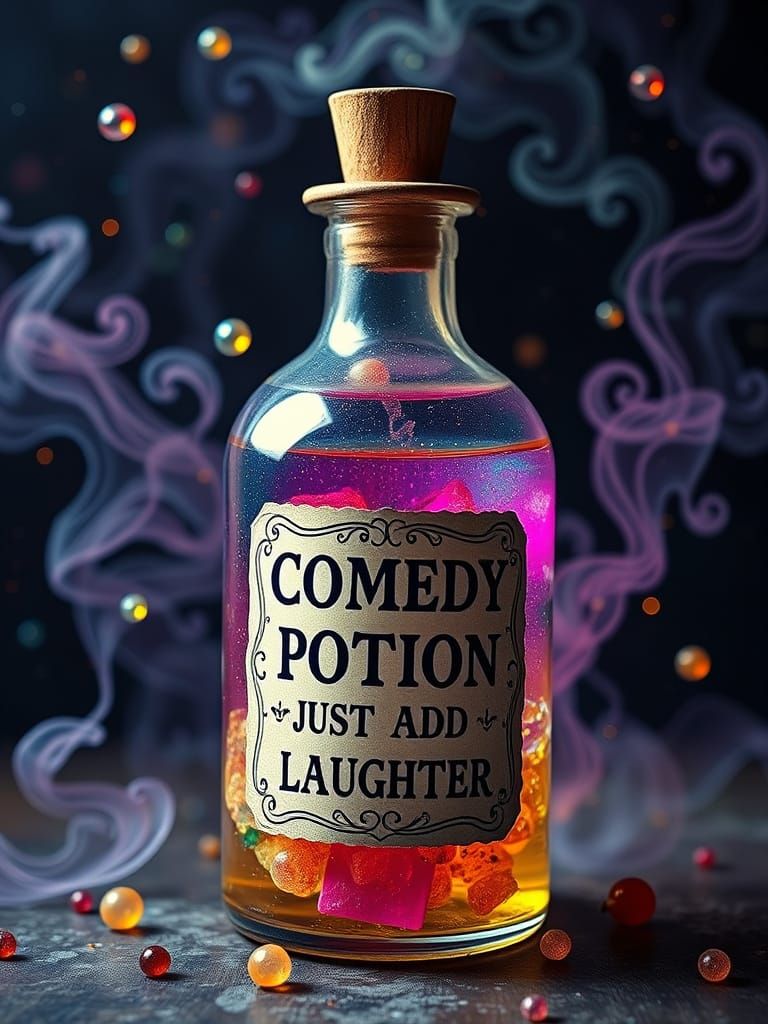 Mysterious Comedy Potion in Cosmic Colours