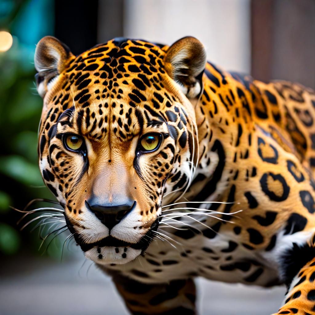 Shaolin Monk Jaguar in Anime Key Visual Style