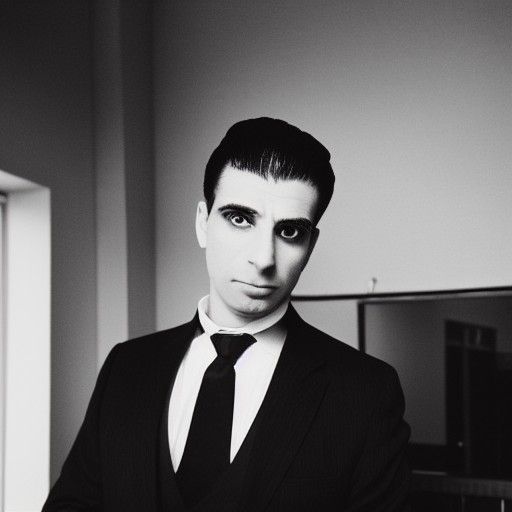 Intricate Portrait of a Jewish Detective in Noir Style