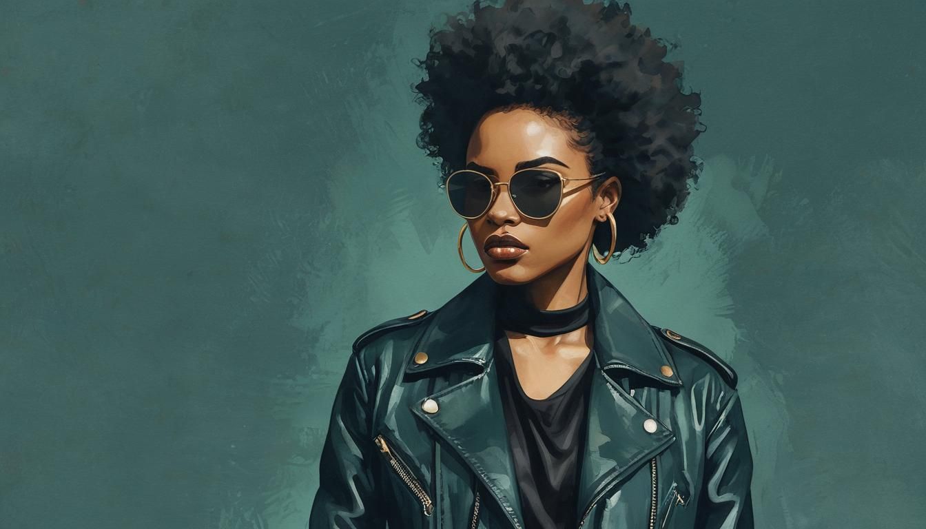 Pop Art Portrait of a Confident Girl