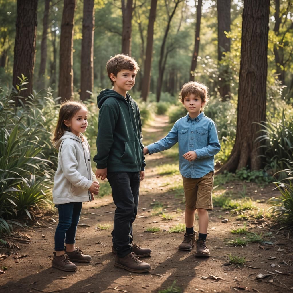 Aiden, Sage, and Alanda: Professional Portrait