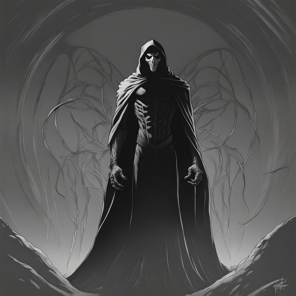 Sinister Spectre in Line Art