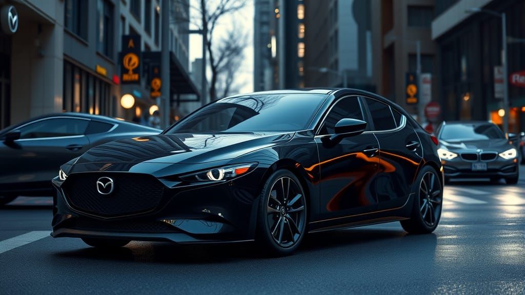 Menacing Black Mazda3 Concept