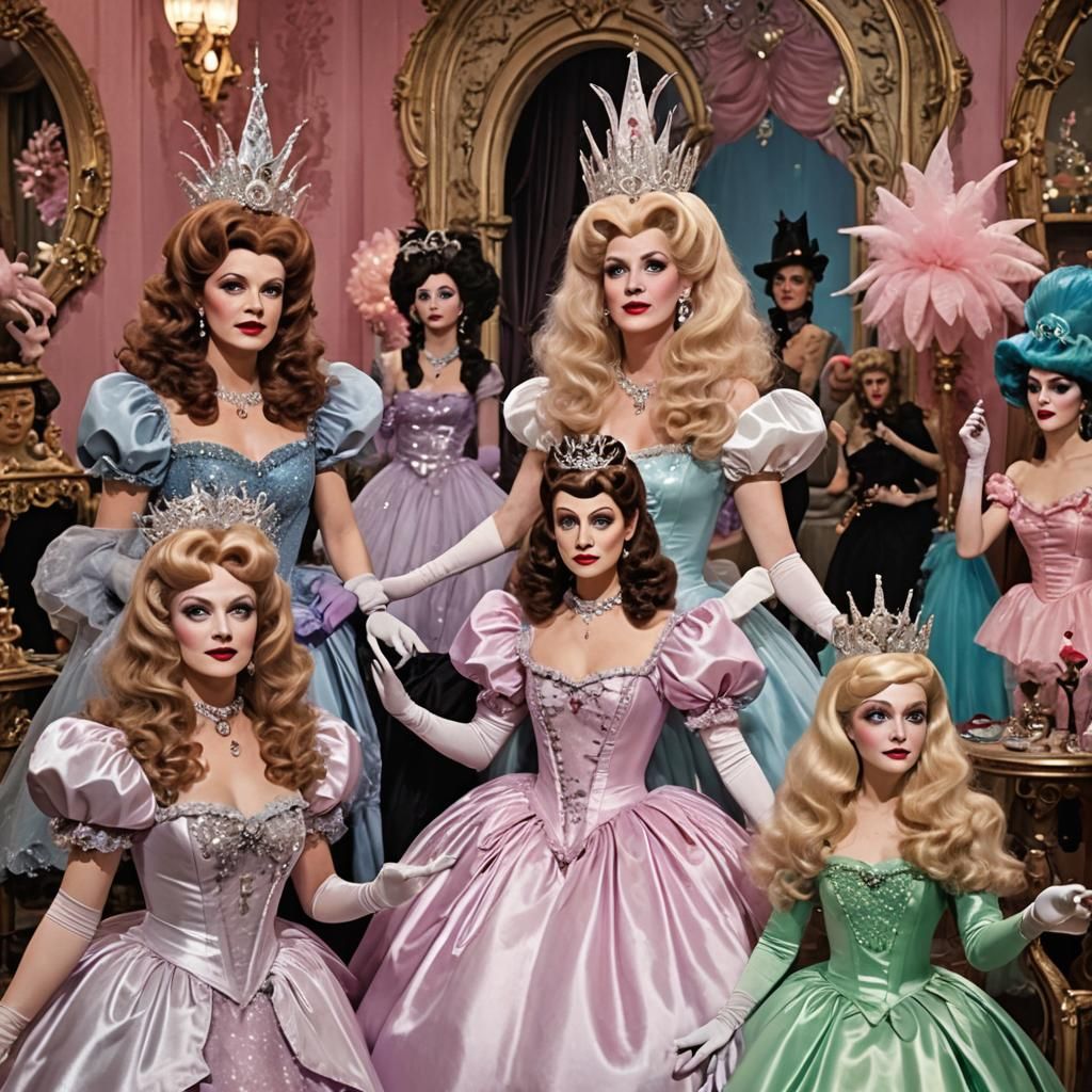 Extravagant Witches in a Satin Wonderland