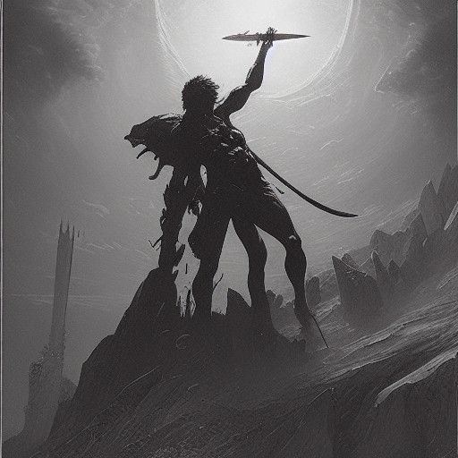 Monado Sword Corrupted: A Dark Fantasy Artwork