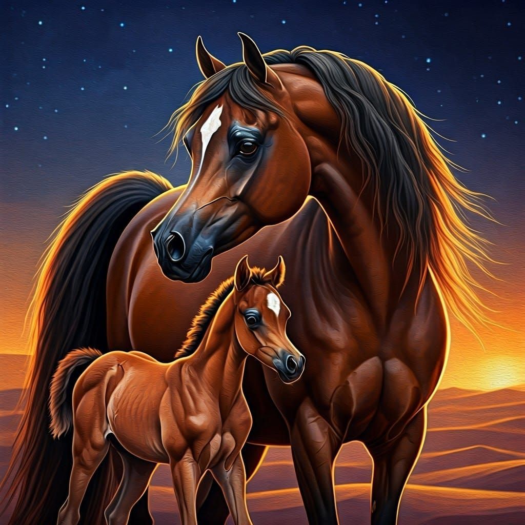 Mare and foal 