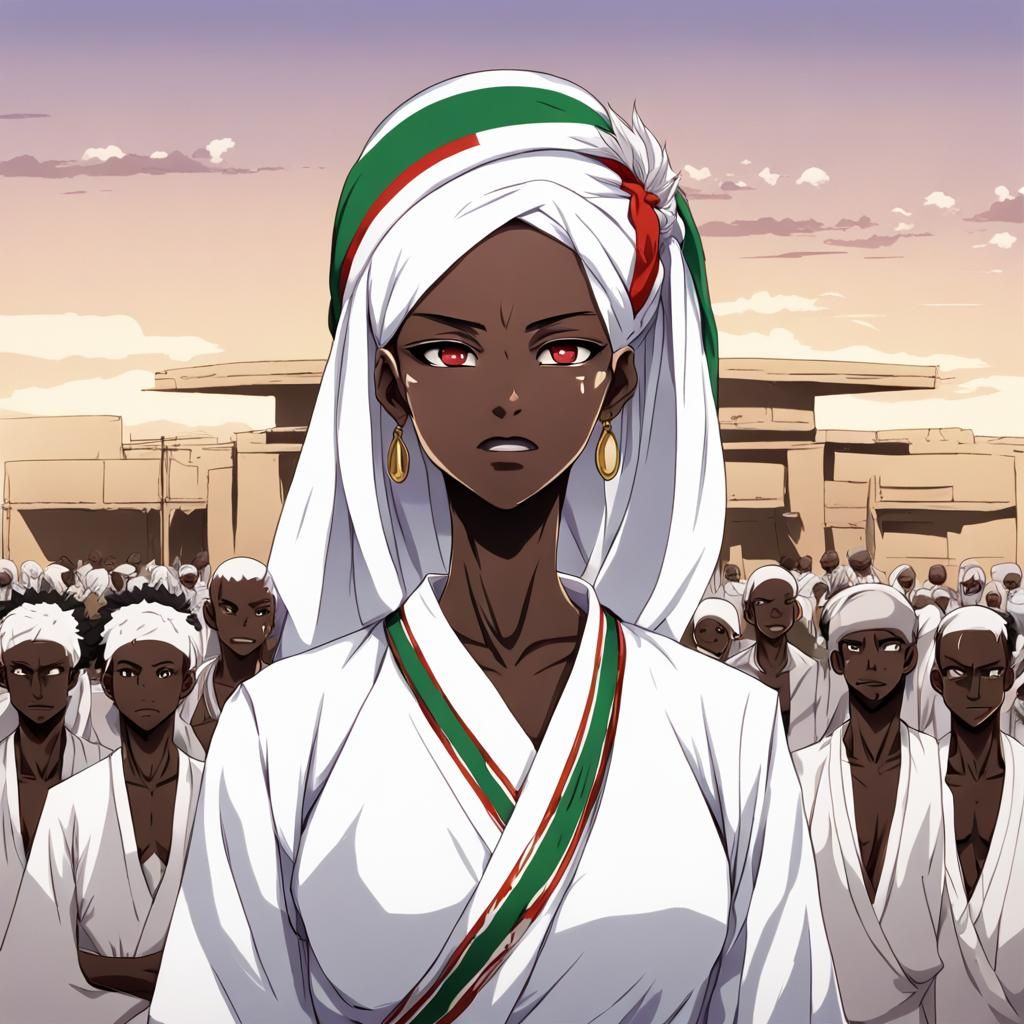 Sudan Personified: Anime Style Manga Art