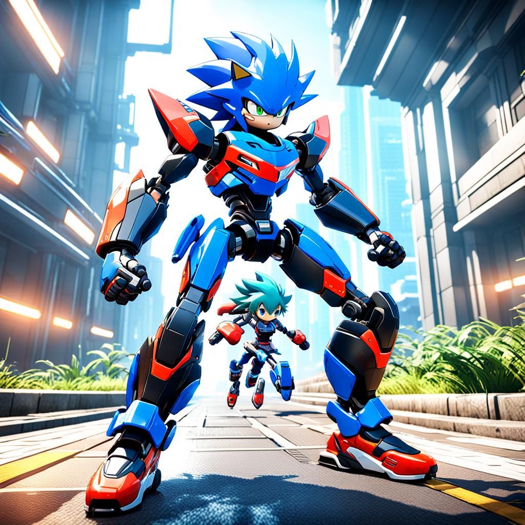sonic like mecha