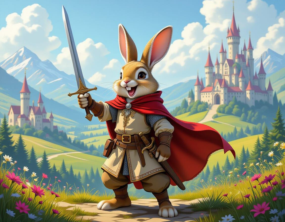 Heroic Bunny on a Magical Quest