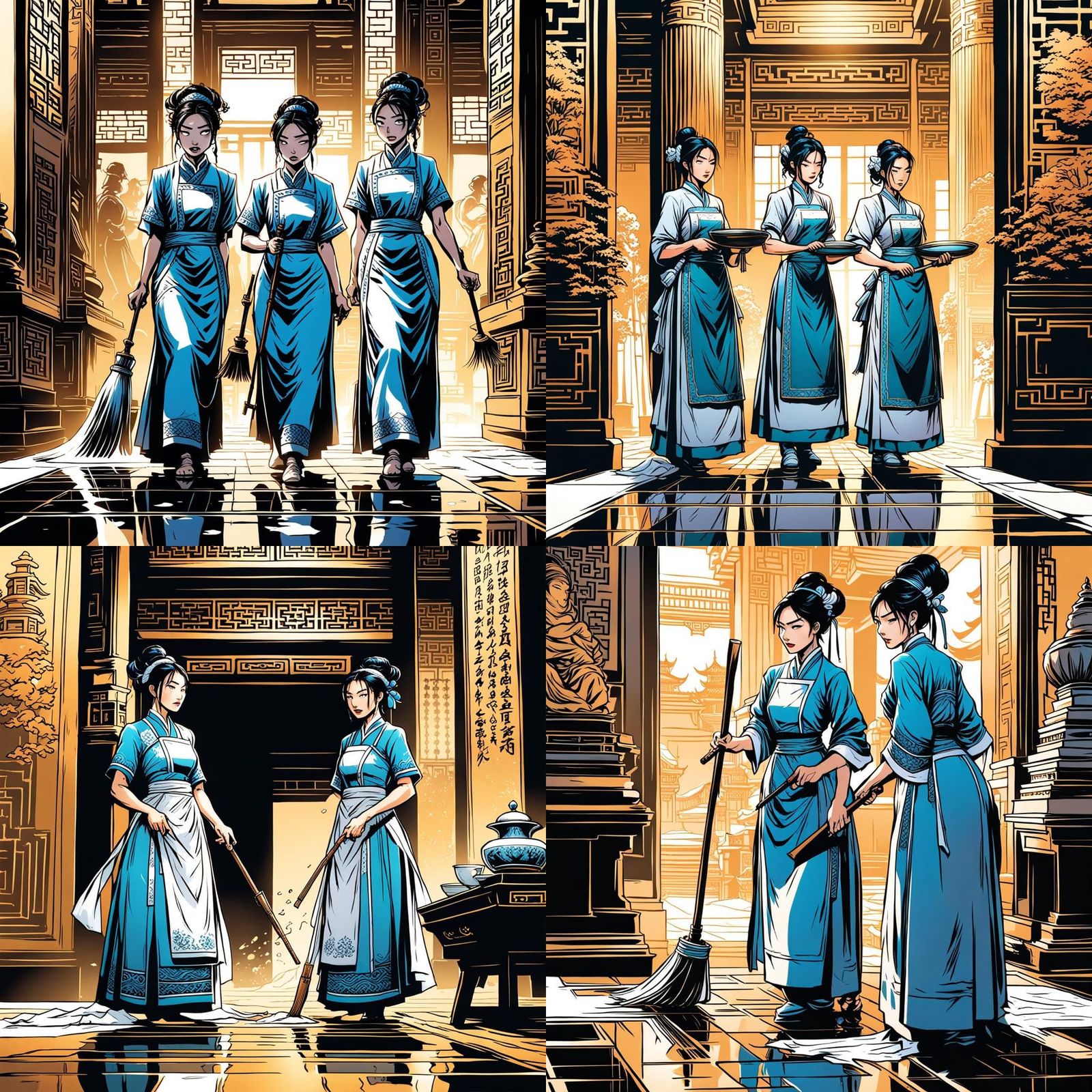 Palace maids