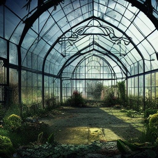 Epic Abandoned Greenhouse: Digital Matte Painting