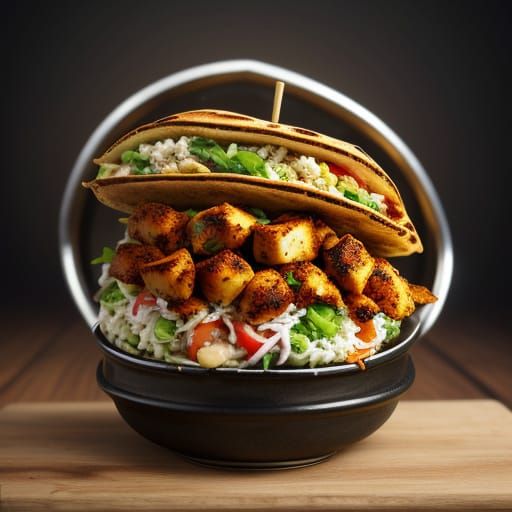 Savory Chicken Shawarma in Luxurious Arabic Bread