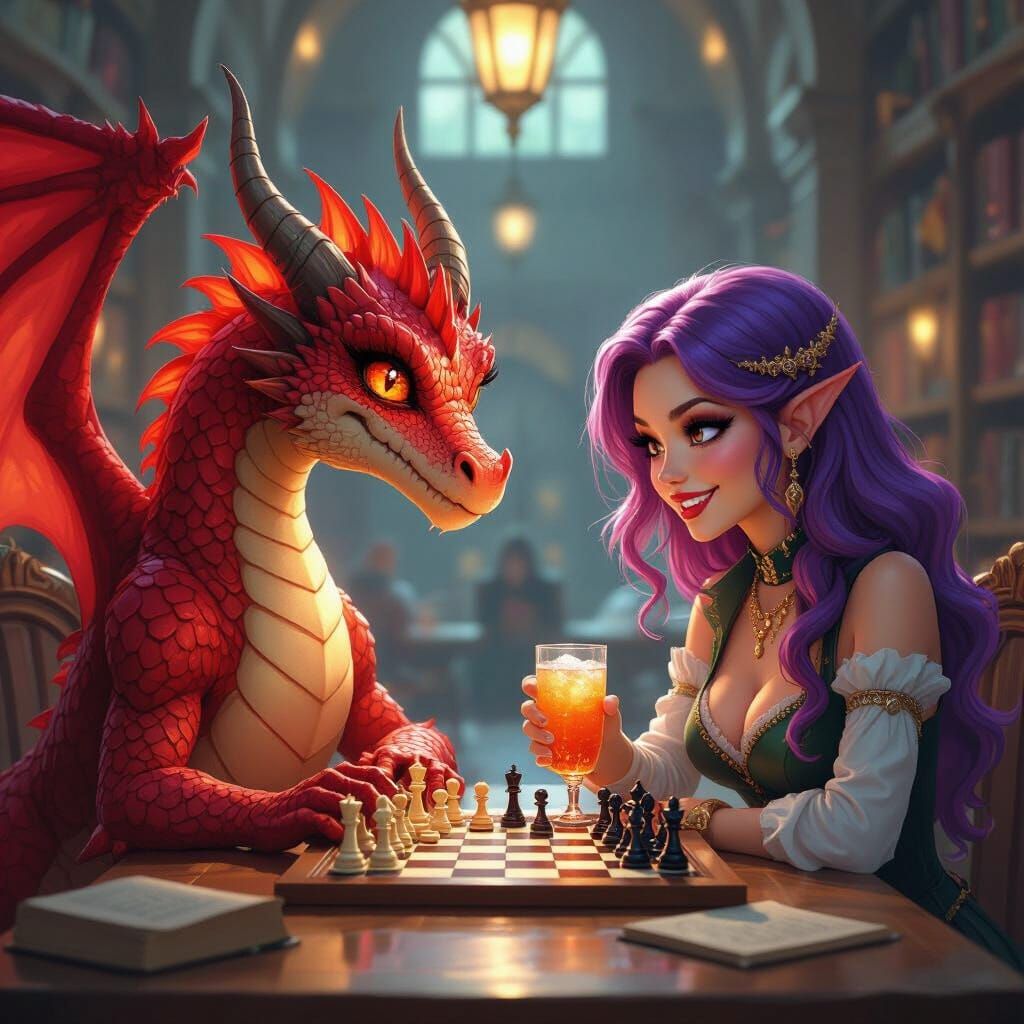 Red Dragon Plays Chess: A Futuristic Fantasy