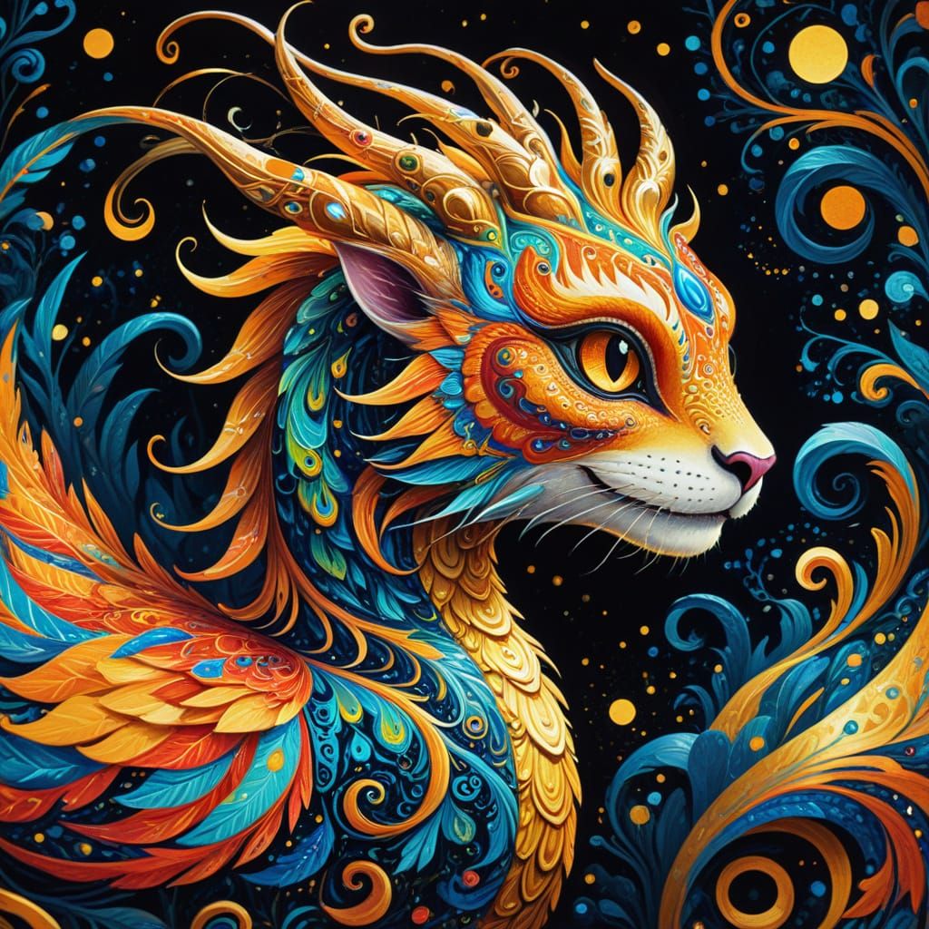 Fantastical Creature in Children's Book Illustration Style