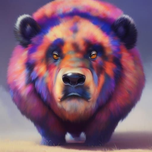 Blueberry Bear Hybrid in Autumn Forest