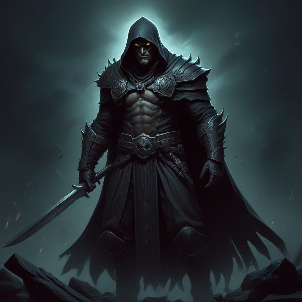 Grimdark Image in Dystopian Style