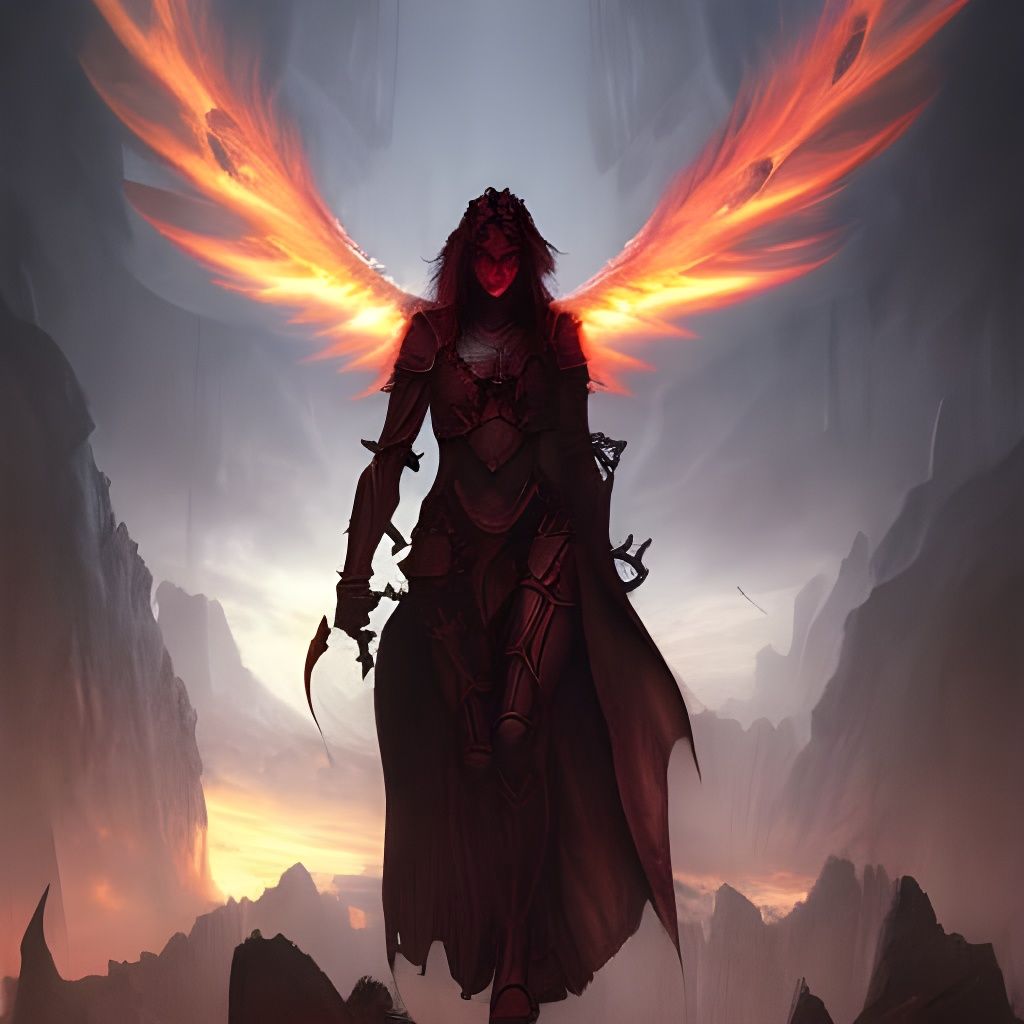 Demonic Spartans with Demon Wings in Dark Fantasy Art