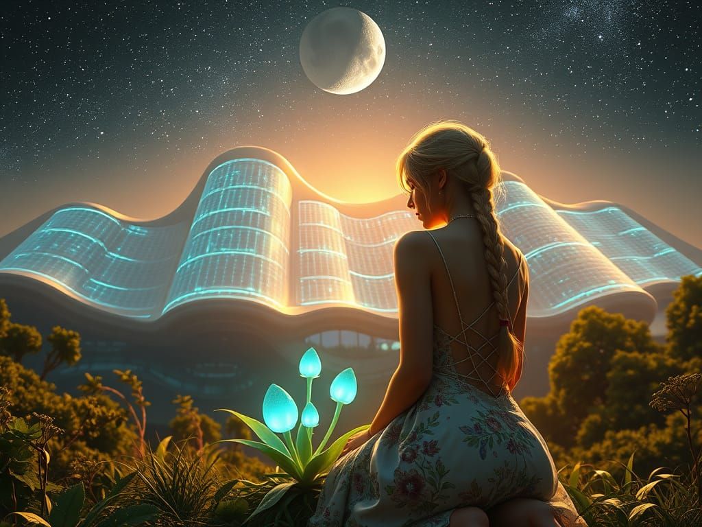 Elysium's Peak: A Harmonious Blend of Nature and Technology