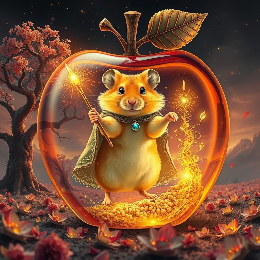 Magical Hamster Transforms Tree in Glass Apple