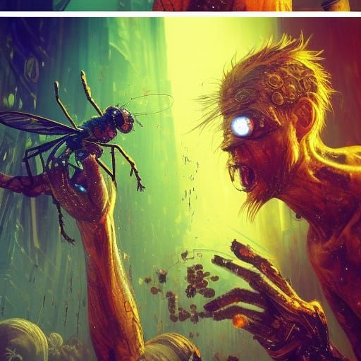 One-Eyed Giant's Last Meal: Epic Fantasy Art